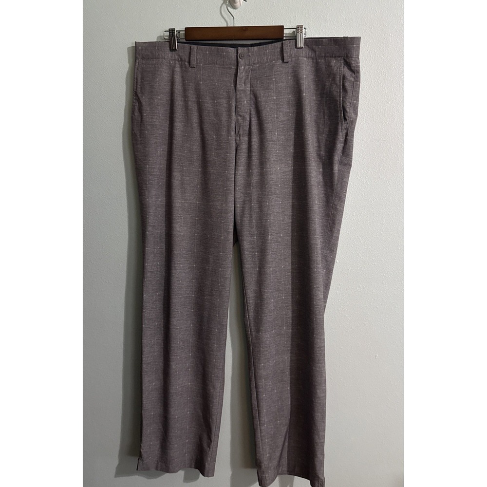 Nike Golf Tour Performance‎ Pants Men's 40x32 Windowpane Plaid Gray Standard Fit
